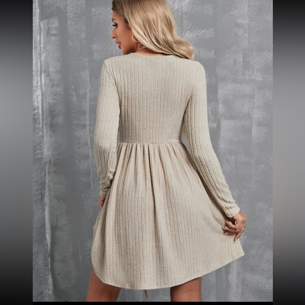 V neck Belted Dress Nwt
